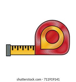 measuring tape tool icon image