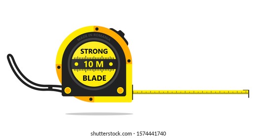 Measuring Tape Tool Vector Illustration