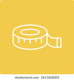 Measuring Tape vector icon. Can be used for printing, mobile and web applications.
