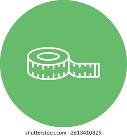 Measuring Tape vector icon. Can be used for printing, mobile and web applications.