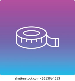 Measuring Tape vector icon. Can be used for printing, mobile and web applications.