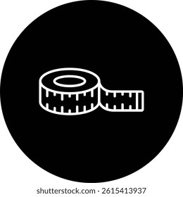 Measuring Tape vector icon. Can be used for printing, mobile and web applications.
