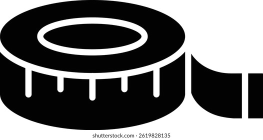 Measuring Tape vector icon. Can be used for printing, mobile and web applications.