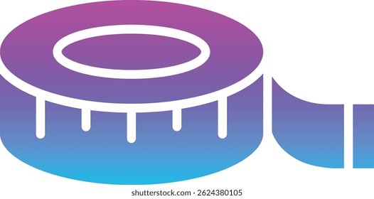 Measuring Tape vector icon. Can be used for printing, mobile and web applications.