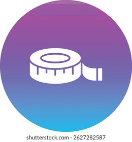 Icono de Vector de cinta métrica. Se puede utilizar para aplicaciones de impresión, móviles y de Web.