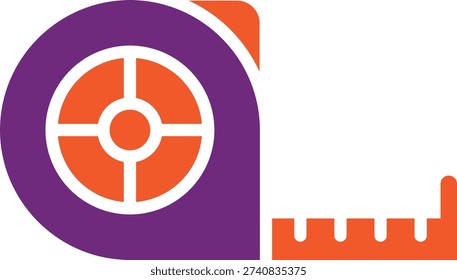 Measuring tape Vector Icon Design Illustration
