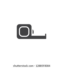 Measuring tape vector icon. filled flat sign for mobile concept and web design. Tape measure simple solid icon. oulette construction symbol, logo illustration. Pixel perfect vector graphics