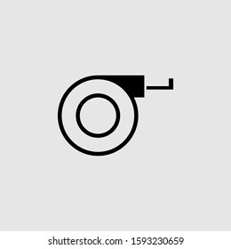 Measuring tape vector icon. Filled flat sign for mobile concept and web design. Measuring tape glyph icon. Symbol, logo illustration. Vector graphics