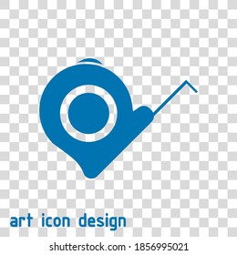 measuring tape vector icon on an abstract background