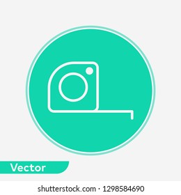 Measuring tape vector icon sign symbol