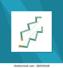 measuring tape vector illustration 