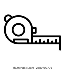 Measuring Tape Vector Line Icon Design For Personal And Commercial Use