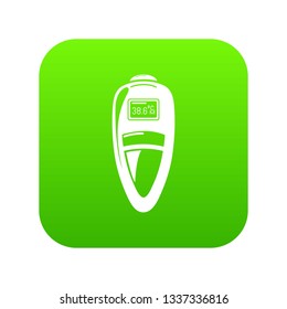 Measuring thermometer icon. Simple illustration of measuring thermometer vector icon for web