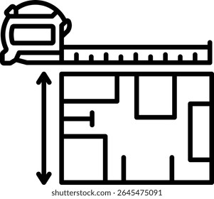 Measuring tool vector icon. Can be used for printing, mobile and web applications.
