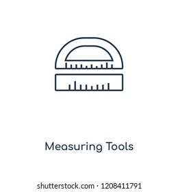 Measuring Tools concept line icon. Linear Measuring Tools concept outline symbol design. This simple element illustration can be used for web and mobile UI/UX.
