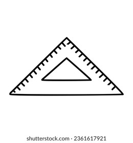 Measuring Tools, Ruler Vector doodle illustration