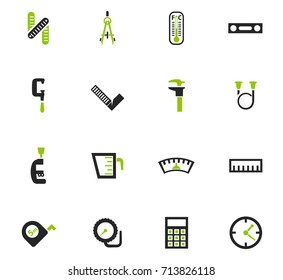 Measuring tools vector icons for user interface design