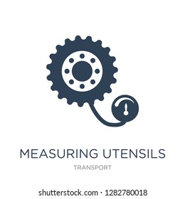 measuring utensils icon vector on white background, measuring utensils trendy filled icons from Transport collection, measuring utensils vector illustration