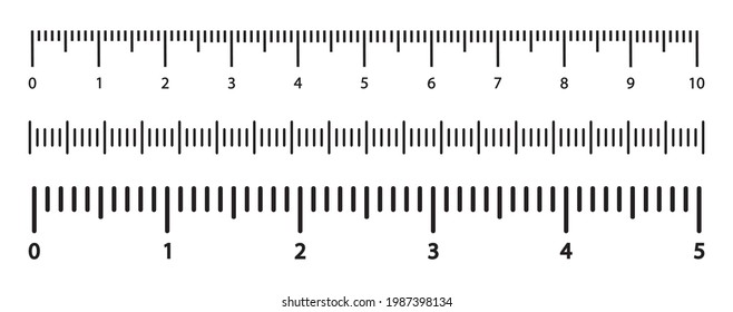 Measuring Vector Scale Markup Ruler Isolated Stock Vector (Royalty Free ...