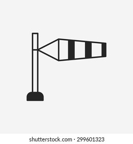 Measuring wind speed icon