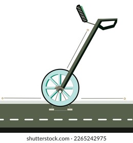 MEASURMENT WHEEL TOOL VECTOR ART 