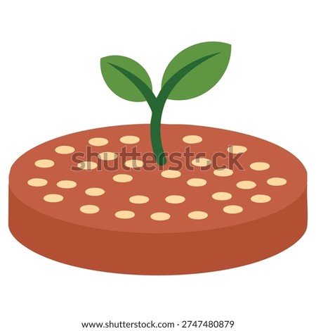 Meat alternative design isolated vector illustration on white background