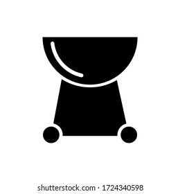 Icono de glifo de torta de carne. Diseño de iconos de vectores de glifos de equipos de cocina. Icono de conjunto de restaurantes.