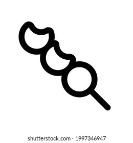 Meat ball icon. Black icon. Icon food. Vector illustration.