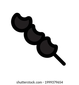 Meat ball icon. Black icon. Icon food. Vector illustration.
