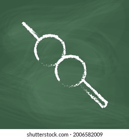 Balón de carne Línea Iconos de diseño vectorial blanco. Pelota de carne dibujada a mano. Icono de vector simple. Icono de la línea de pelota de carne. Bola de carne dibujada, boceto vectorial. Dibuja una imagen en la pizarra.