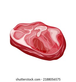 meat beef cartoon. steak food, grill pork, bbq lamb meat beef vector illustration