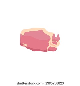 Meat, beef cut, raw beef color icon. Element of beef meat parts illustration. Premium quality graphic design icon. Signs and symbols collection icon