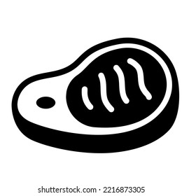 Meat and beef icon glyph