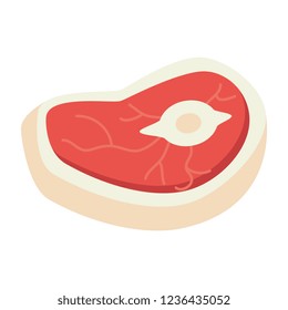 meat beef isolated icon
