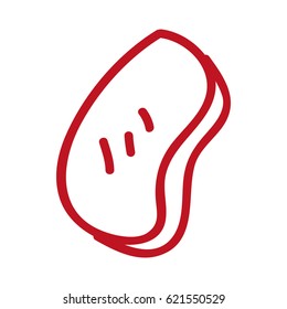 meat beef isolated icon