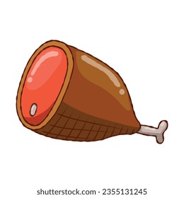 meat of a beef isolated illustration on white background