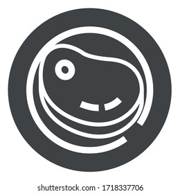 
meat black icon on white background
