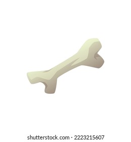 Desperdicios de alimentos de hueso de carne de estilo plano, ilustración vectorial aislada sobre fondo blanco. Producto de compost orgánico degradable, reciclado, concepto de protección del medio ambiente