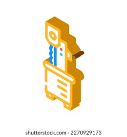 meat bone saw isometric icon vector. meat bone saw sign. isolated symbol illustration