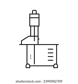 meat bone saw line icon vector. meat bone saw sign. isolated contour symbol black illustration