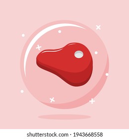 meat in a bubble design vector illustration