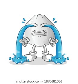 Fleischbun weinende Illustration. Zeichenvektor
