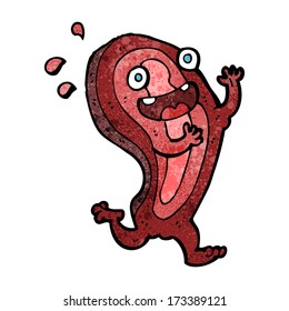 personaje de caricatura de carne