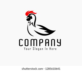 meat chicken template logo design inspiration