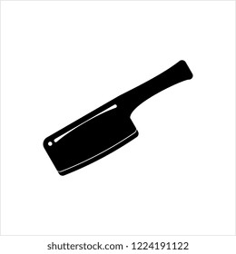 Meat Chopper Icon, Knife Vector Art Illustration