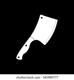 meat chopper vector icon isolated on black