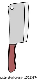 meat chopper, vector illustration