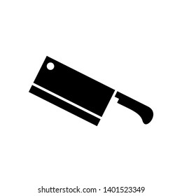 Meat cleaver knife icon vector