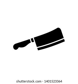Meat cleaver knife icon vector