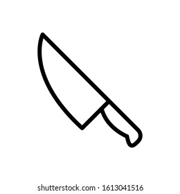 Meat cleaver knife icon vector design template
